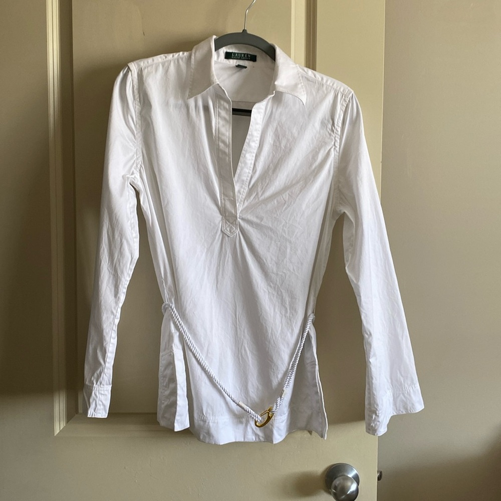 Lauren Ralph Lauren White Collar Shirt